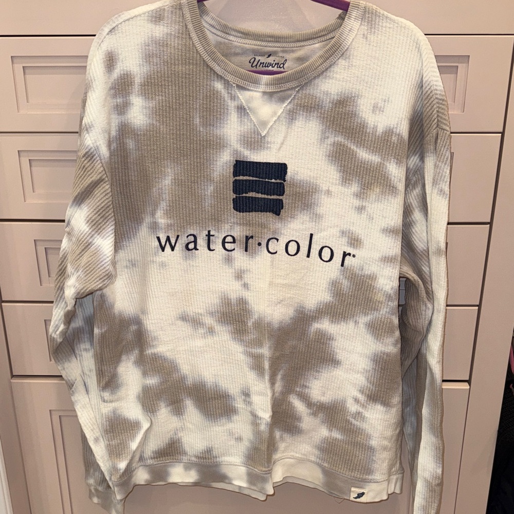 Watercolor Ribbed Sweatshirt